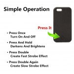 Wholesale iPhone 6S / iPhone 6 Selfie Illuminated LED Light Case (Black)